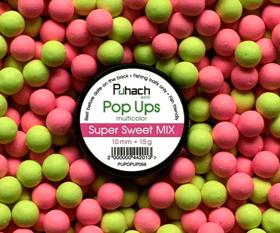 Бойлы Puhach Baits Pop-Ups 6мм Multicolor F1 купить в Киеве и